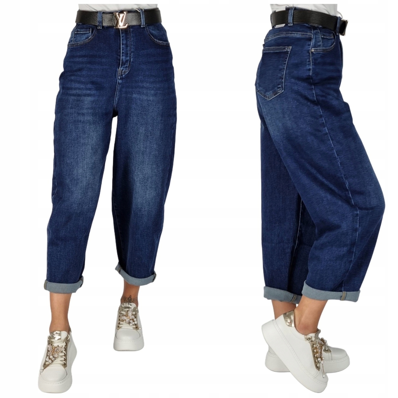 Spodnie Jeansowe Balloon Fit Verden Jeans Rozmiar L