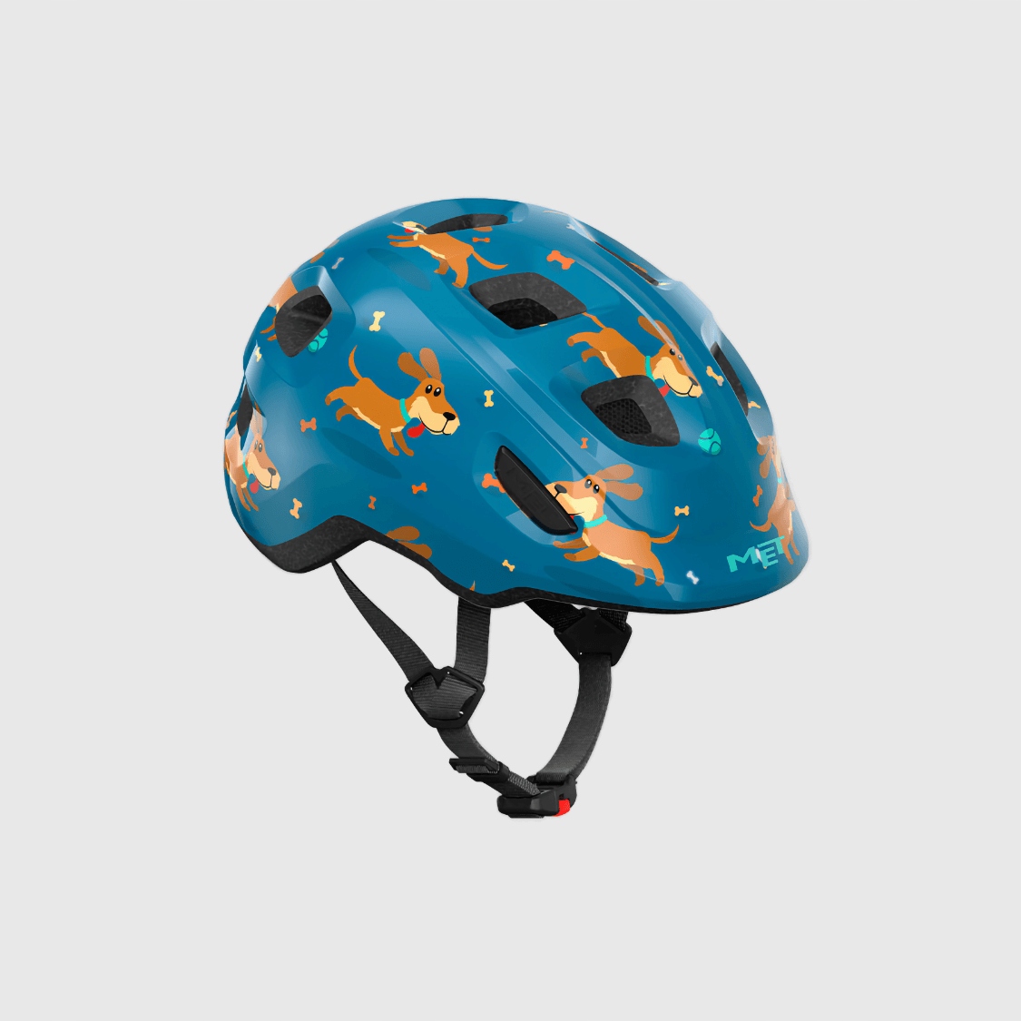 Dětská cyklistická přilba Met Hooray blue teckel glossy Xs (46-52 cm) Met