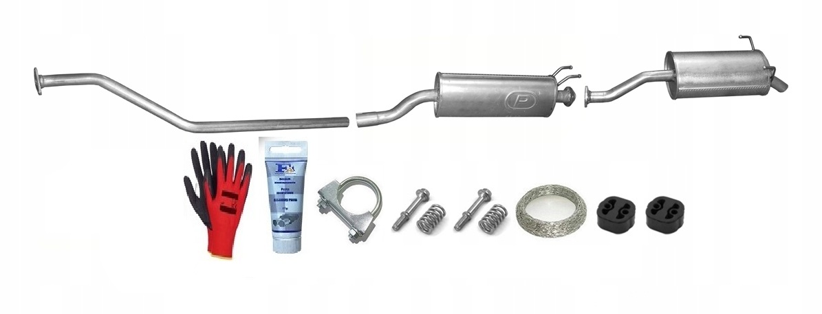Honda CIVIC 1.4 1.6 2001-2005 Hatchback 3dveřová verze sada tlumičů výfuku bonus
