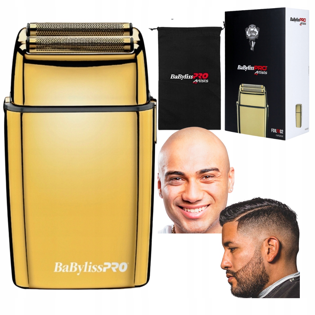 Babyliss Pro Golarka męska Foliowa FX2 Gold do brody maszynka Etui