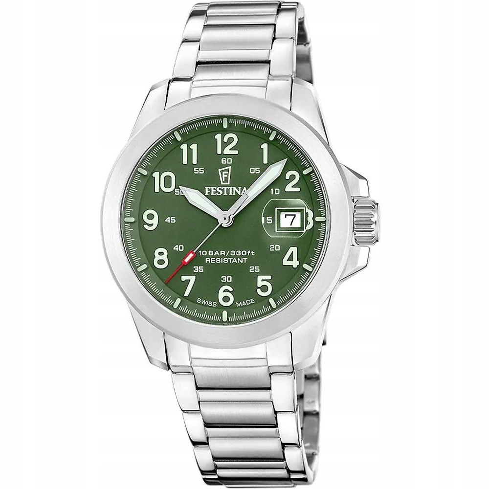 Pánské Hodinky Festina F20081-3 stříbrný náramek