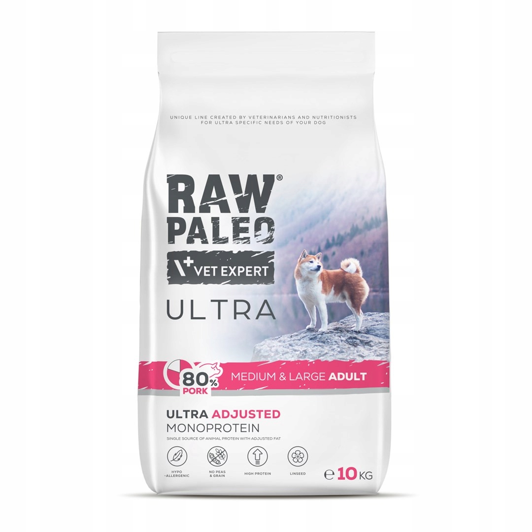 Levně Raw Paleo Ultra Pork Medium&Large Adult 10 kg