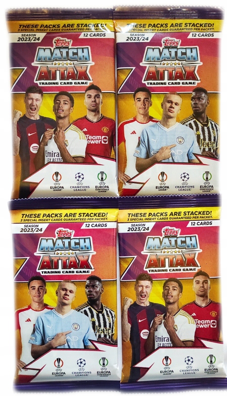 5 saszetki 60 + 20 Karty MATCH ATTAX 2023/24 UEFA CHAMPIONS LEAGUE 23/24