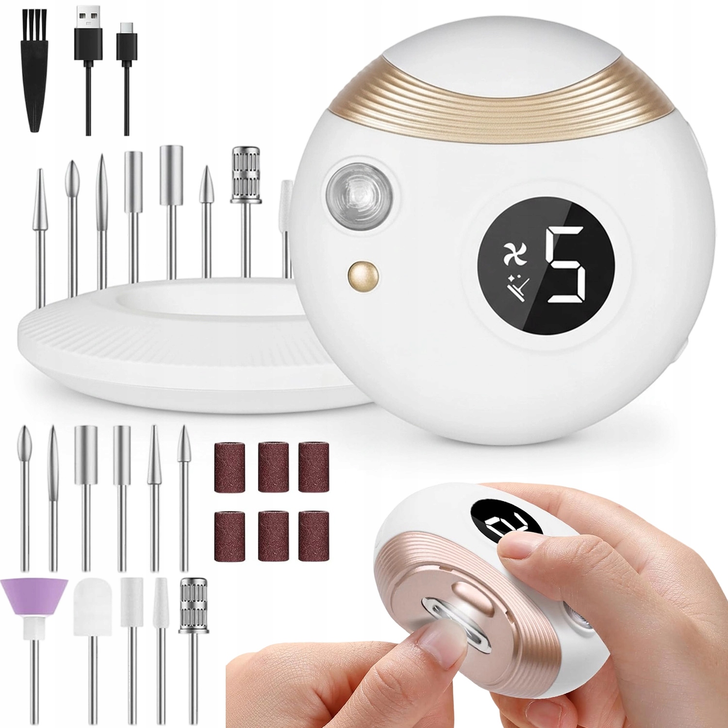 Automatický Elektrický Odstřihovač Nehtů Na Rukou A Pilník Pro Jedno Sušení