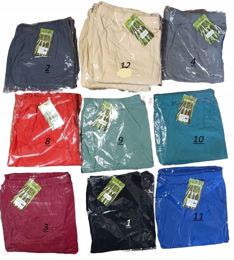 Legginsy Damskie BAMBUSOWE kolory leginsy duże rozmiary 6XL Linia plus size (duże rozmiary)