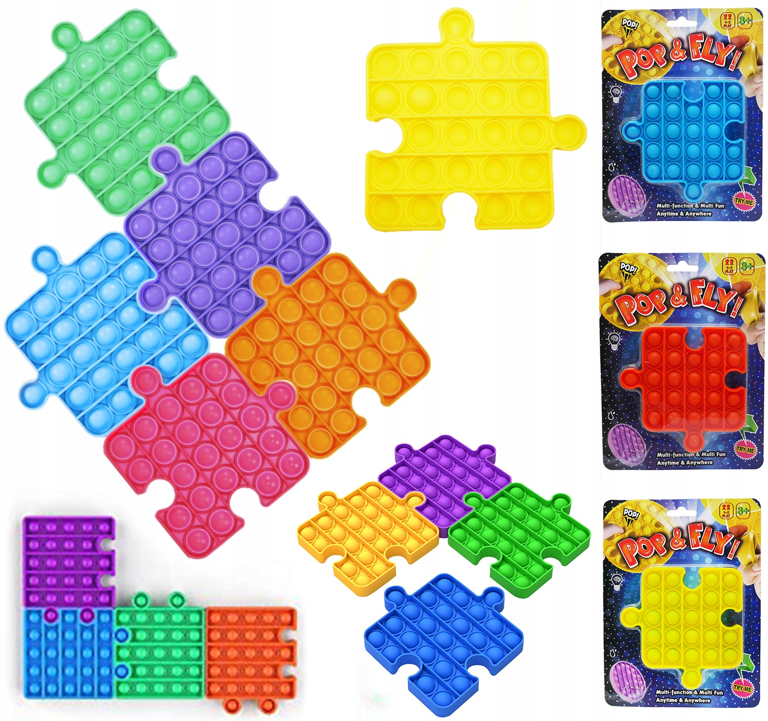 ZABAWKA SENSORYCZNA pop it BUBBLE PUZZLE FIDGET