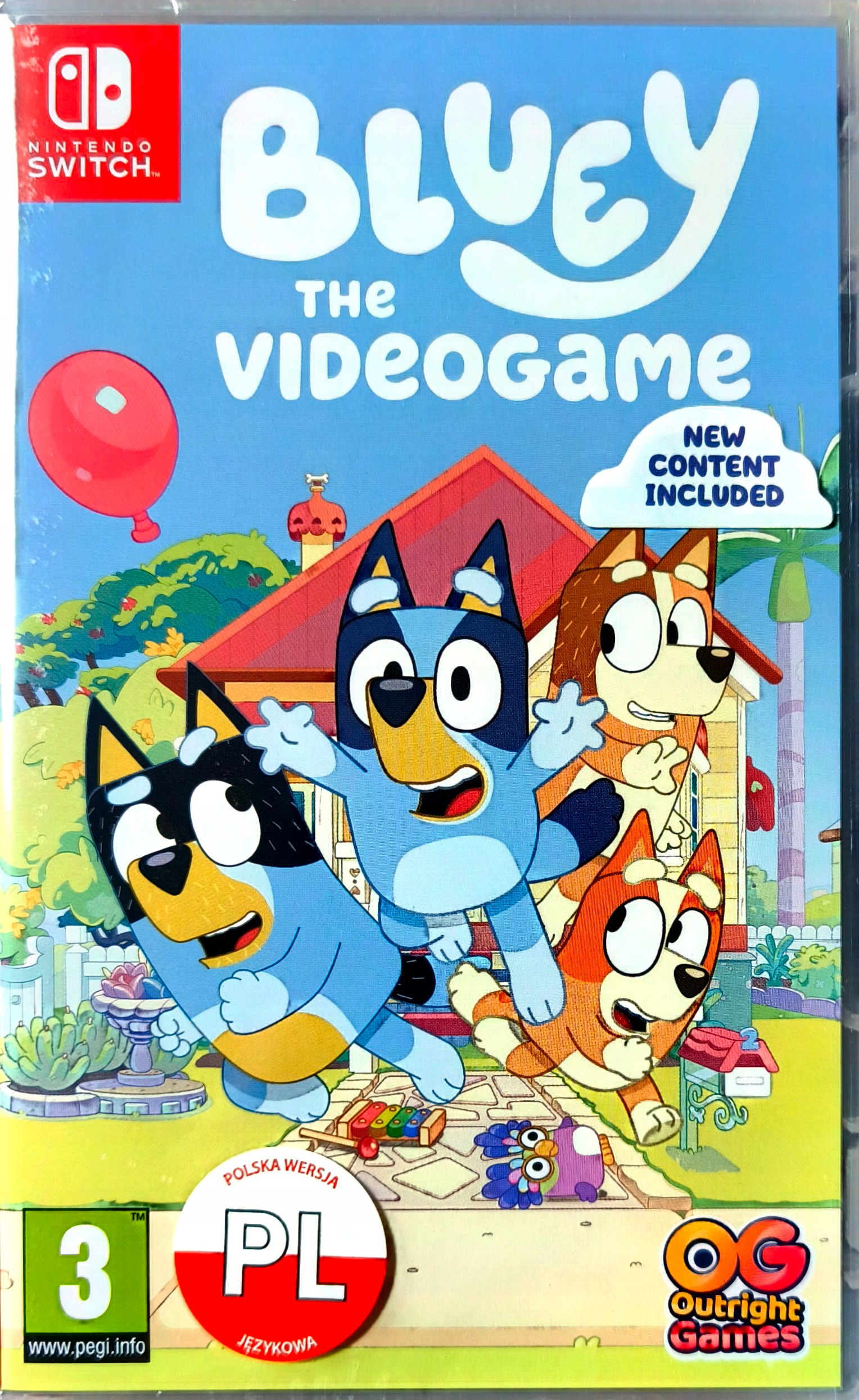 BLUEY THE VIDEOGAME / NINTENDO SWITCH / POLSKI DUBBING / NOWA