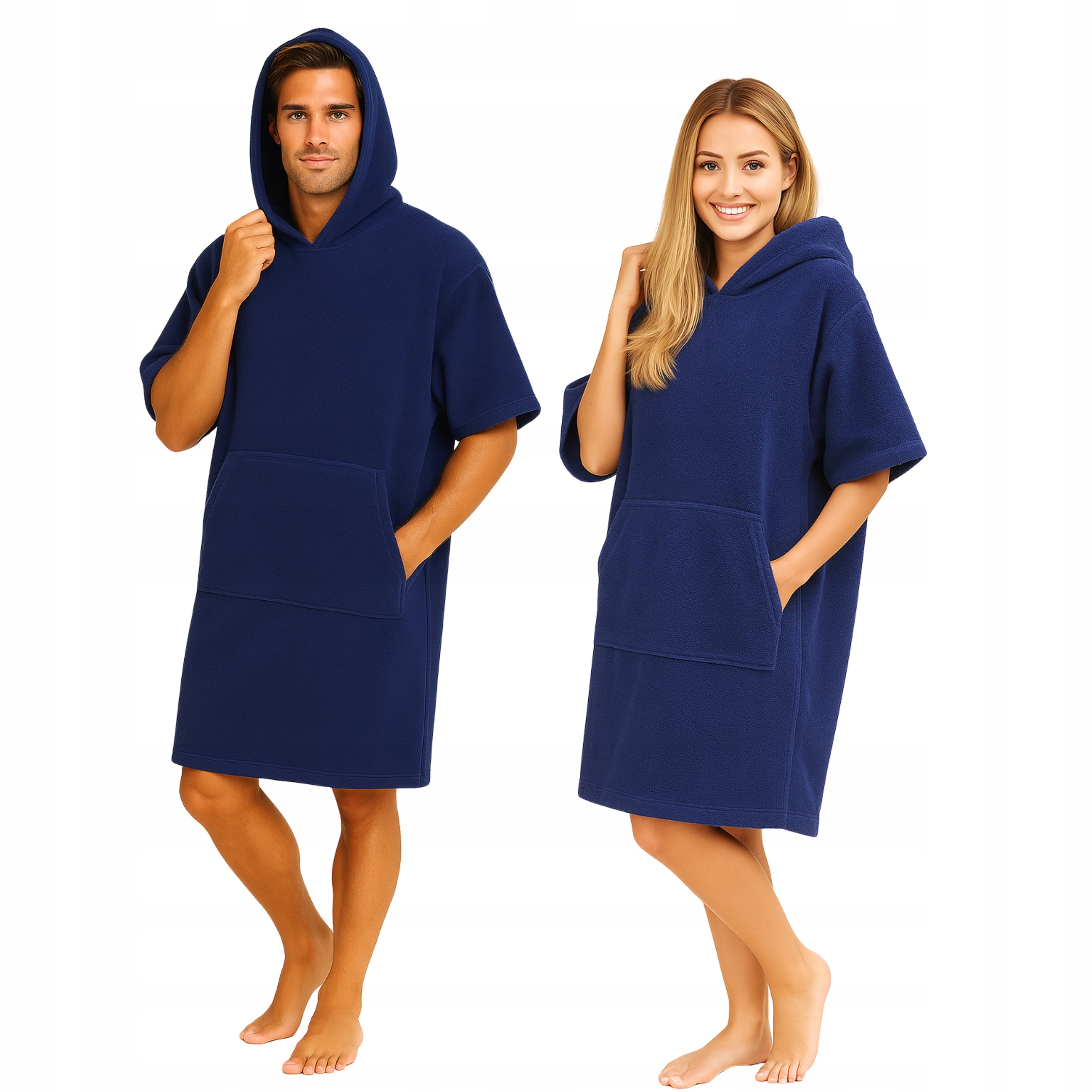 Plážová osuška s kapucňou 100 % Bavlna Veľké kúpacie pončo pre dospelých