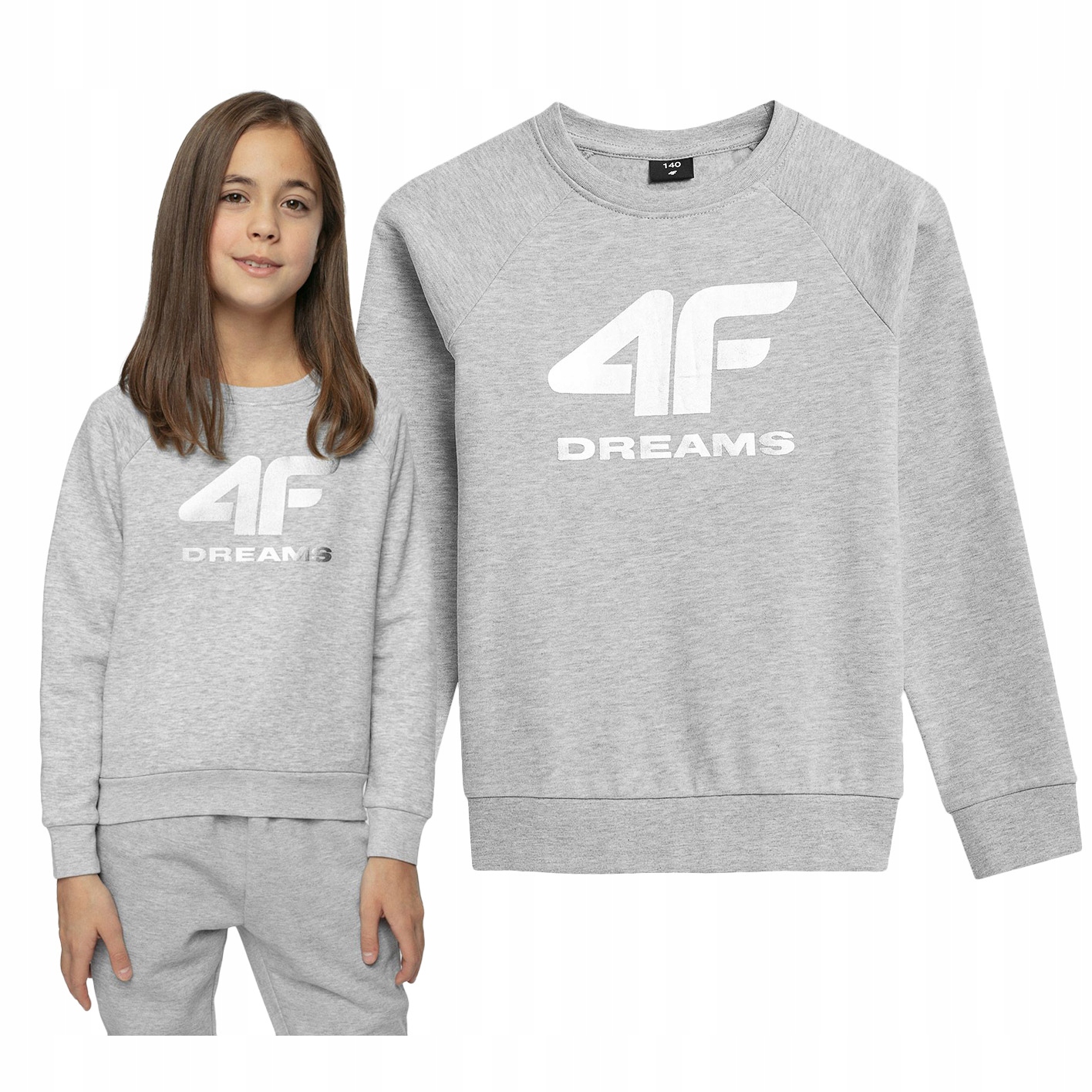 

Bluza Dziecięca dziewczęca 4F JBLD007A dresowa 140