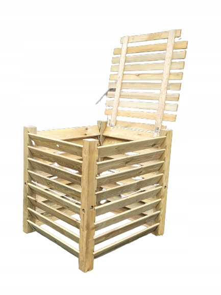 Drevený kompostér s vekom 100x100x105 1100 litrov