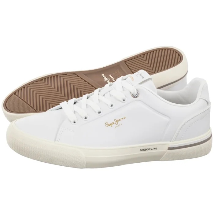 Dámské tenisky Pepe Jeans Kenton One Off White PMS300014 Bílé