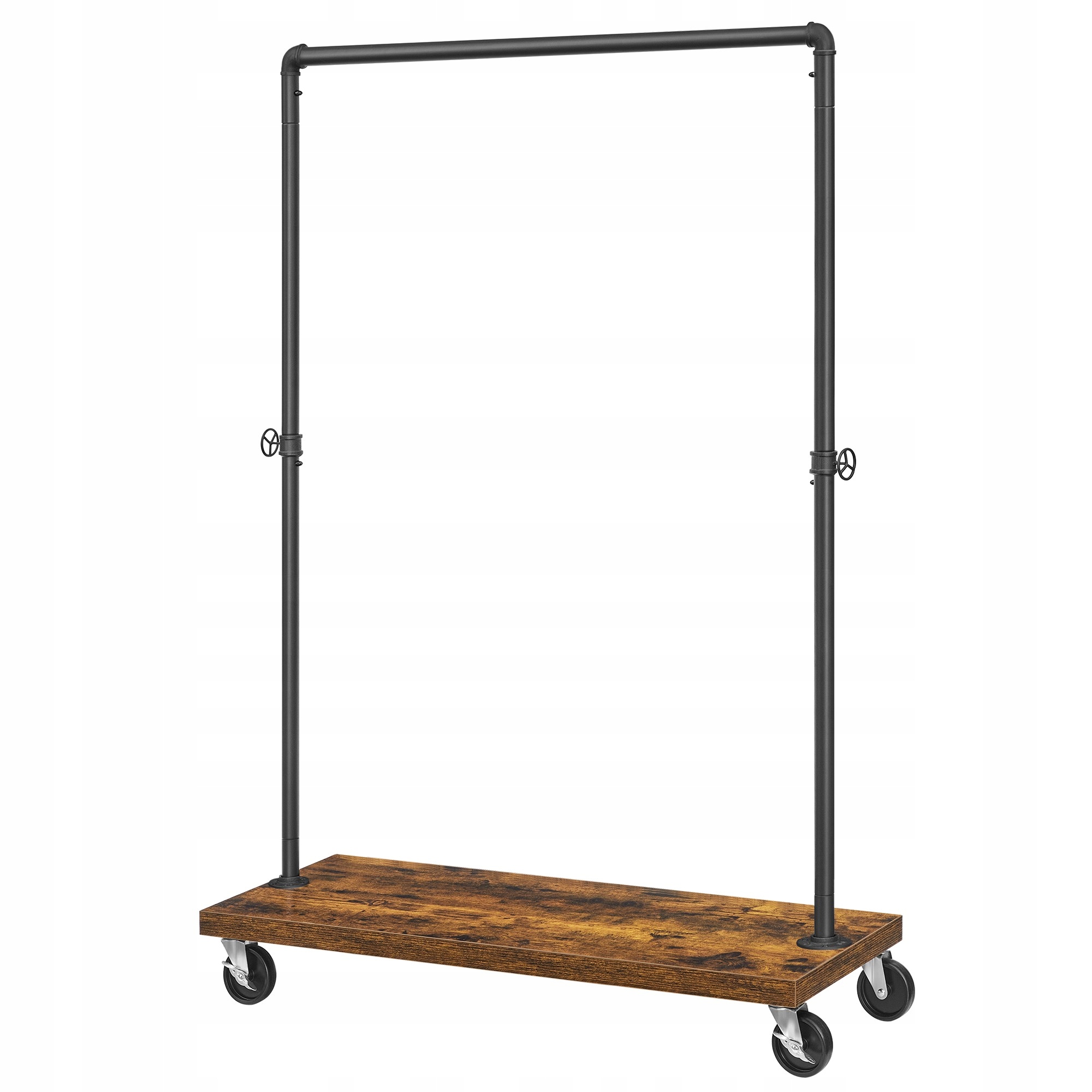 Industriálny vešiak na oblečenie 162 cm na kolieskach