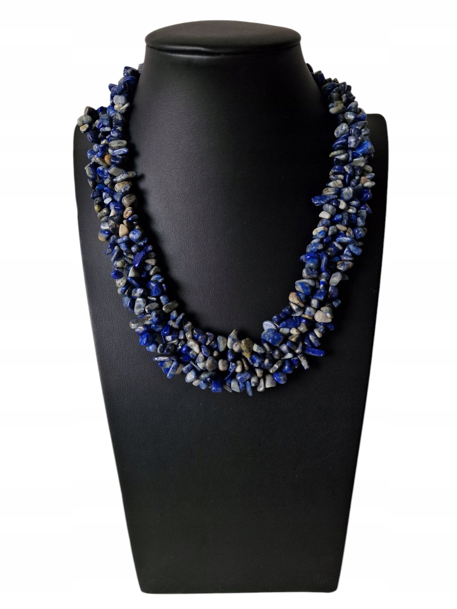 Vintage Lapis Lazuli Lazurit Náhrdelník Ochrana Harmonie Dobrá Aura