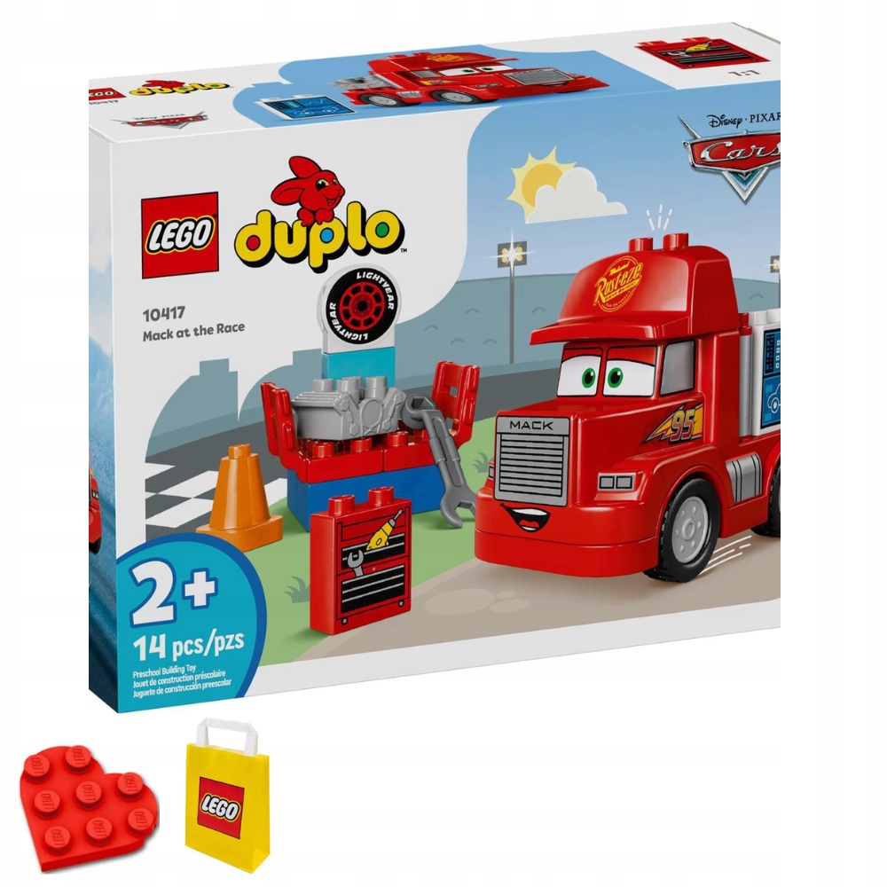 stavebnice Lego Duplo Maniek na závodě 14 dílků od 2 let