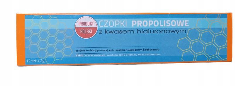 

Naturalne czopki propolisowe z kwasem hialuronowym