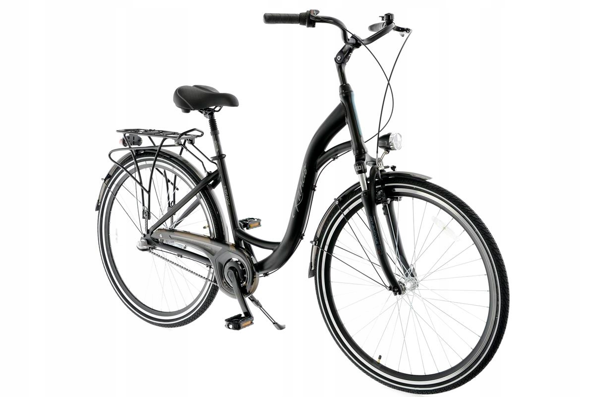 Rower 28 Kands Wenecja 3Biegi 17 czarny mat