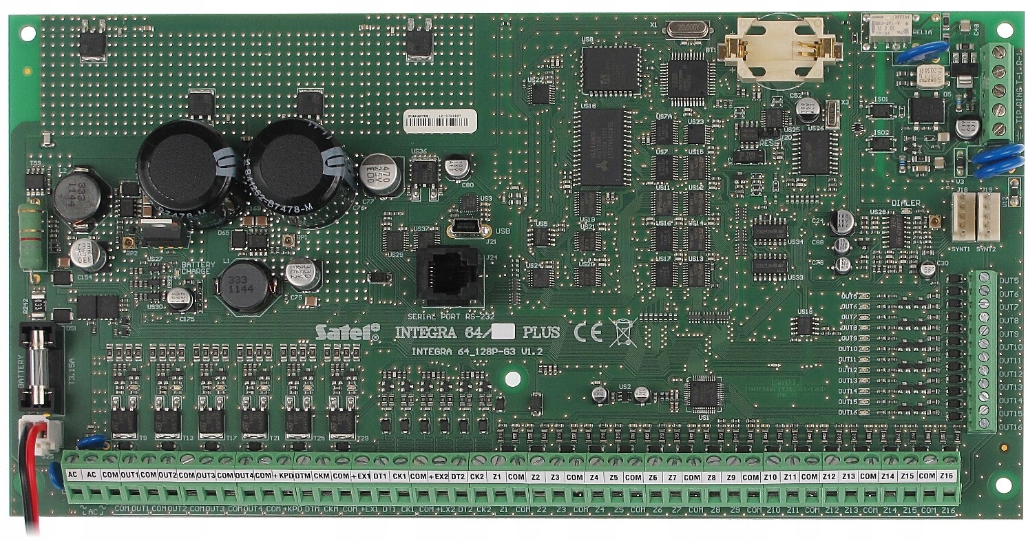 Płyta główna INTEGRA 64 PLUS centrala alarm SATEL Marka Satel