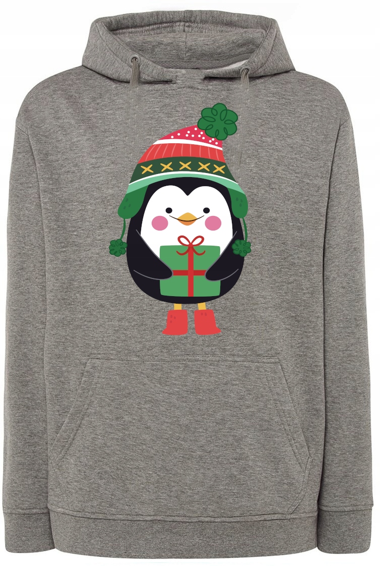 Pánská mikina s potiskem tučňáka vel. S