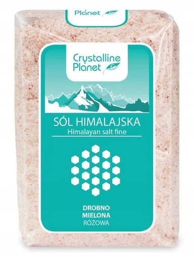 Levně 5 x Crystalline Planet Himalájská sůl růžová jemně mletá 600 g