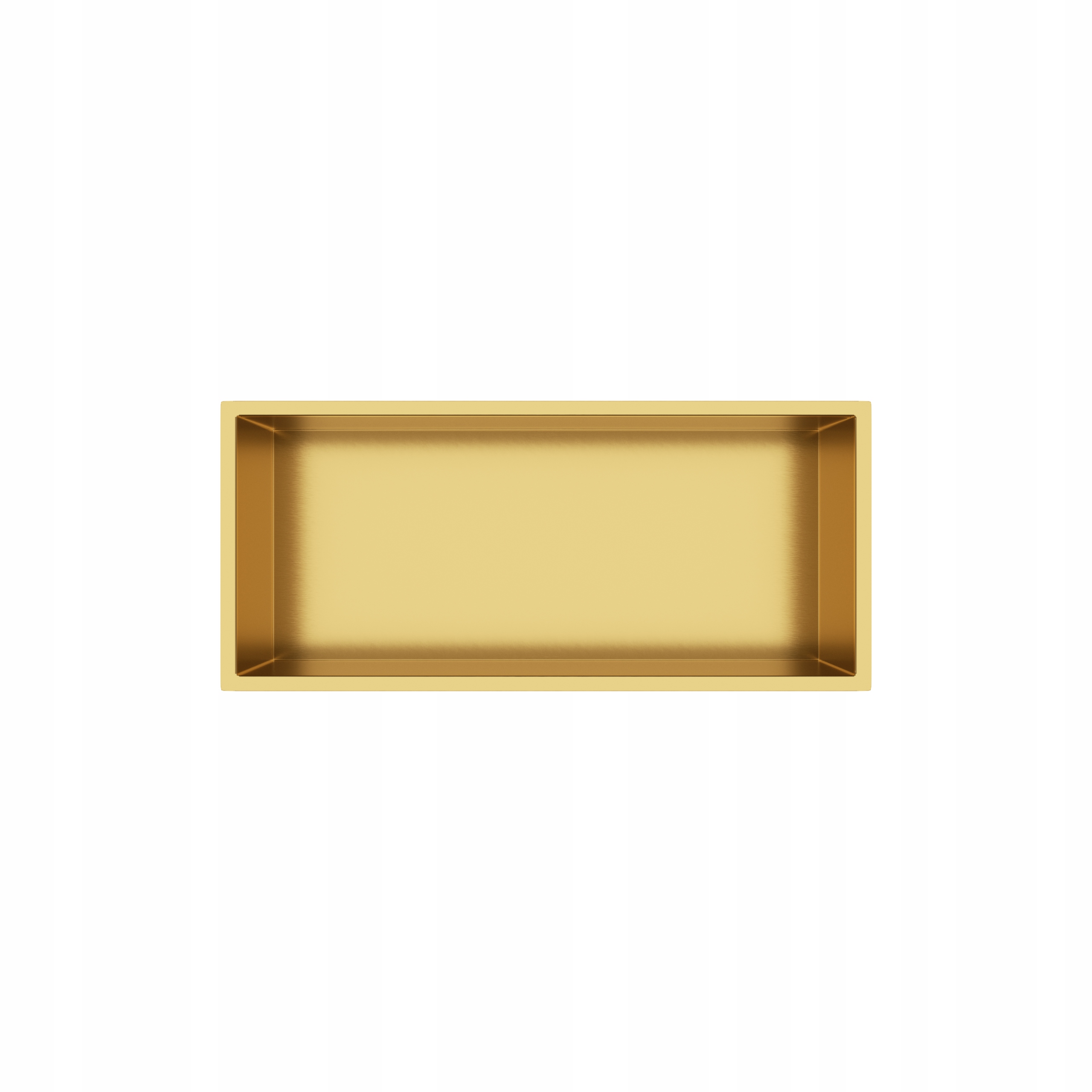 Balneo Kúpeľňová Vstavaná Polica 45x20x10 cm Zlatá Nerezová Wall-box One