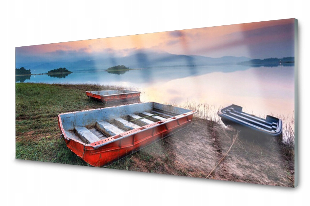 

Panel szklany do kuchni Łódka Dekor 125x50