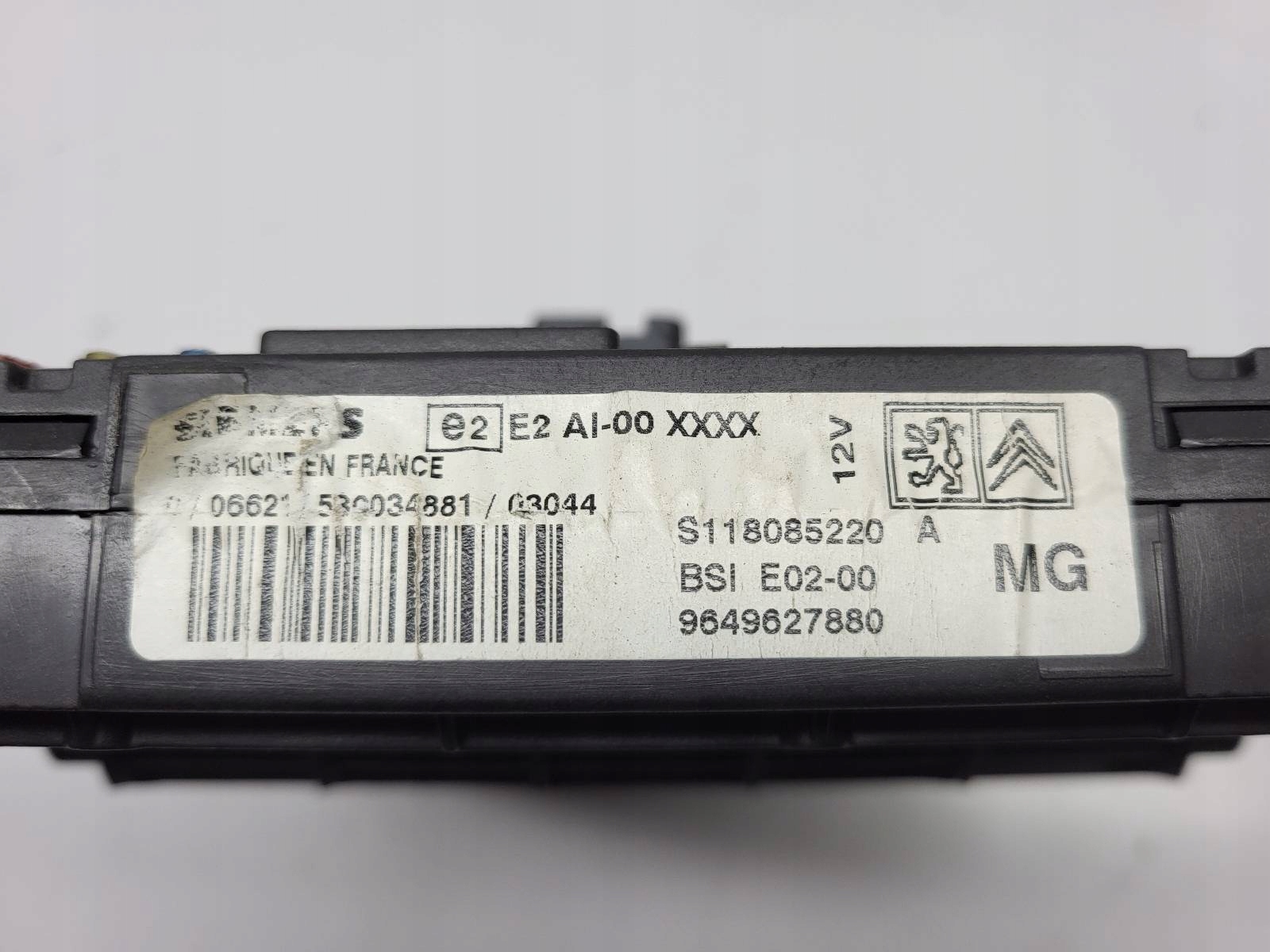 Module BSI Module fusibles Peugeot 206 1.4 HDI 9649627880