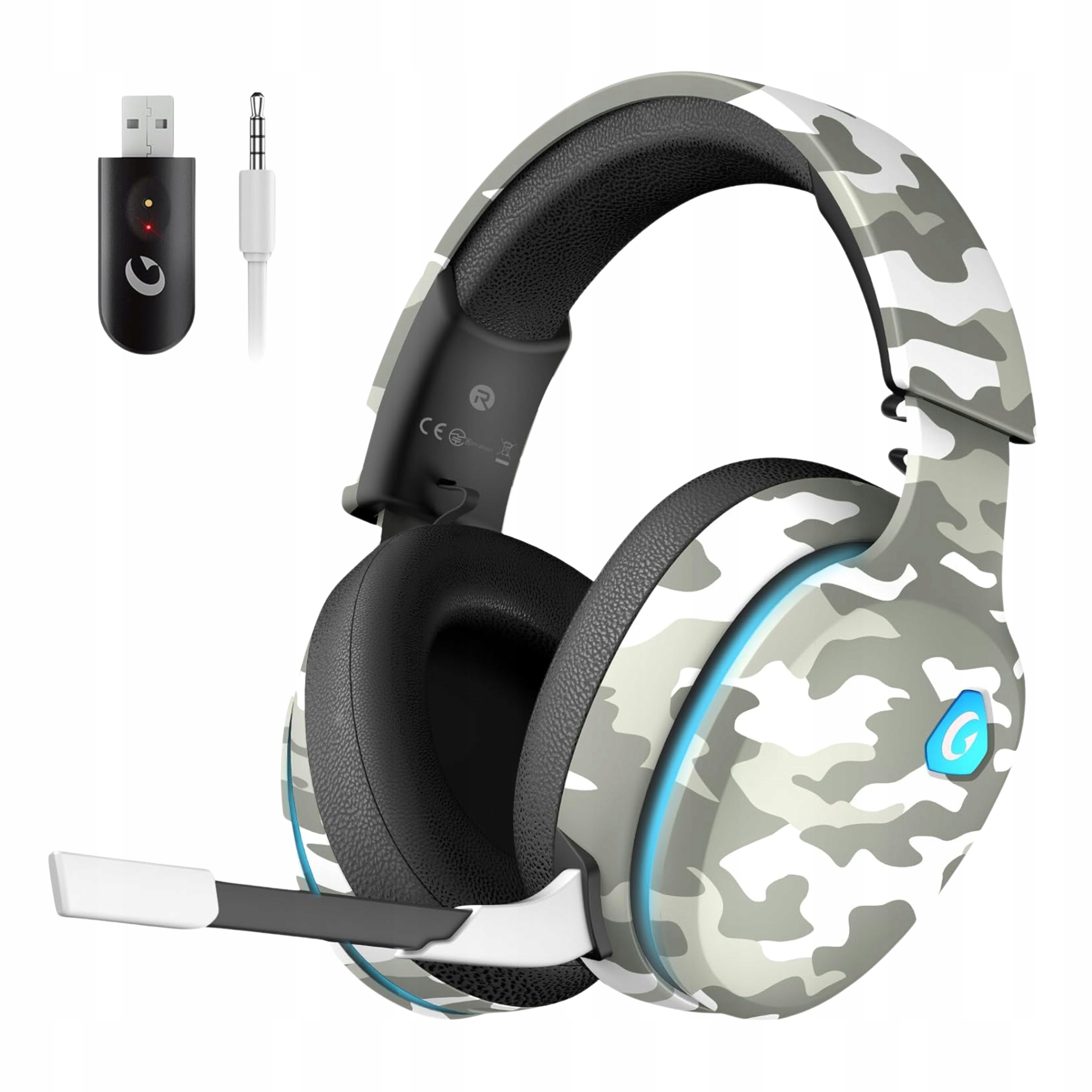 Sluchátka Bezdrátové zpoždění 20 ms Rgb Captain 300 Odnímatelný mikrofon