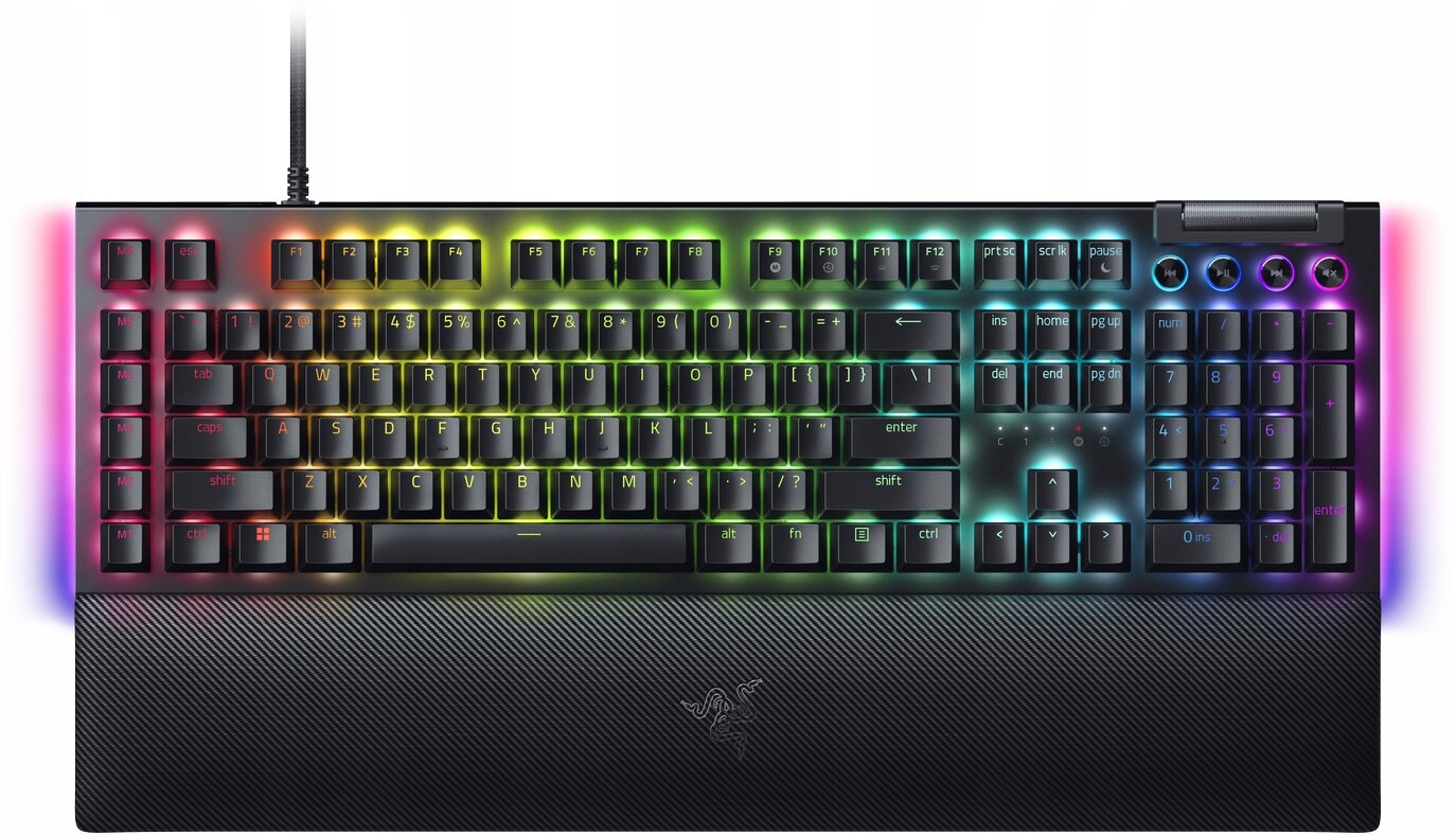 RAZER Klawiatura Gamingowa Przewodowa BlackWidow V4, układ US — 12