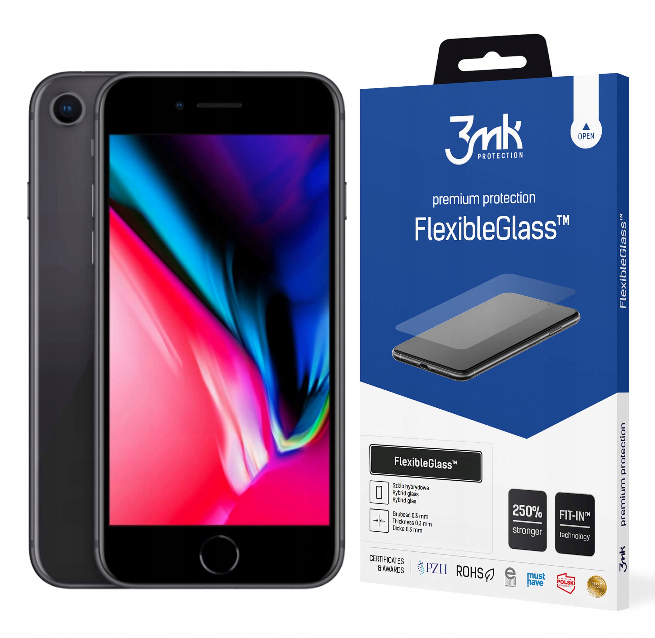 

3MK Szkło FlexibleGlass do iPhone 8