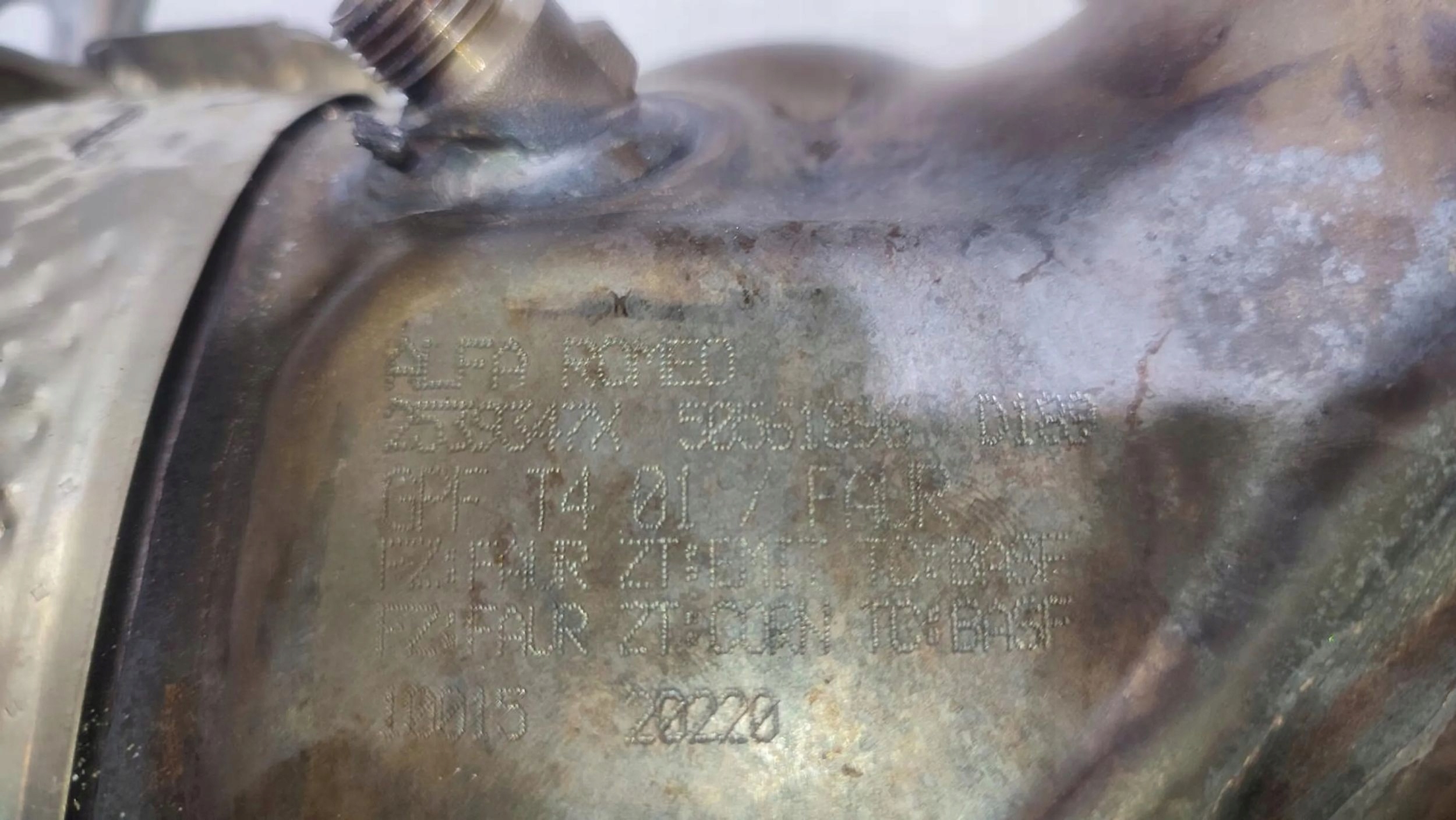 Alfa Romeo Giulia 2021 convertitore catalitico catalizzatore 2539347X