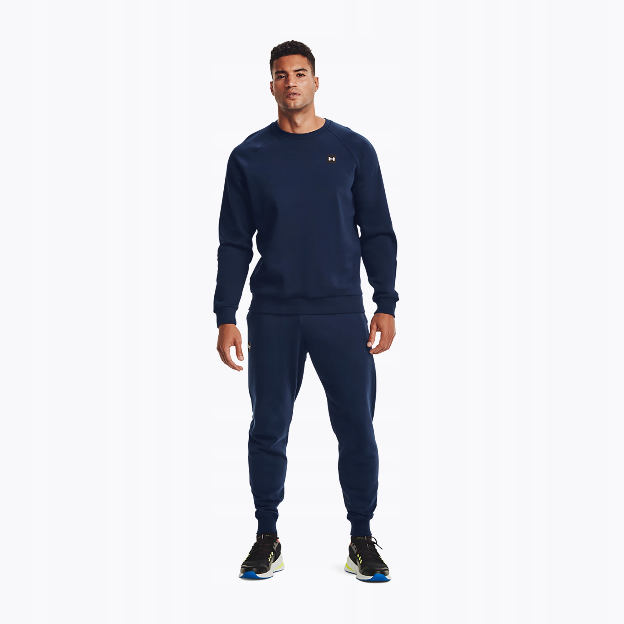 Spodnie męskie Under Armour Rival Fleece Joggers navy blue L Cechy dodatkowe kieszenie