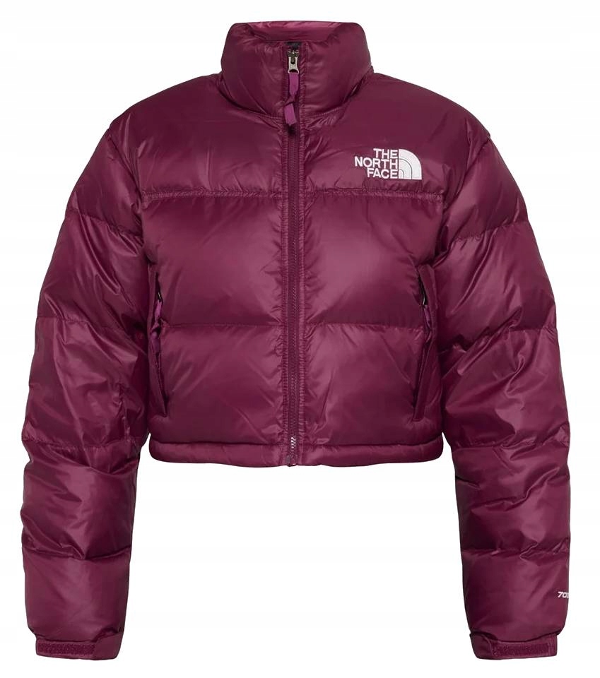 Puchowa kurtka damska bez kaptura The North Face Nuptse Short zimowa r. L