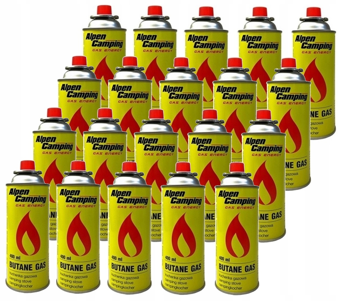 

Gaz kartusz Nabój gazowy Alpen Camping 400ml x20