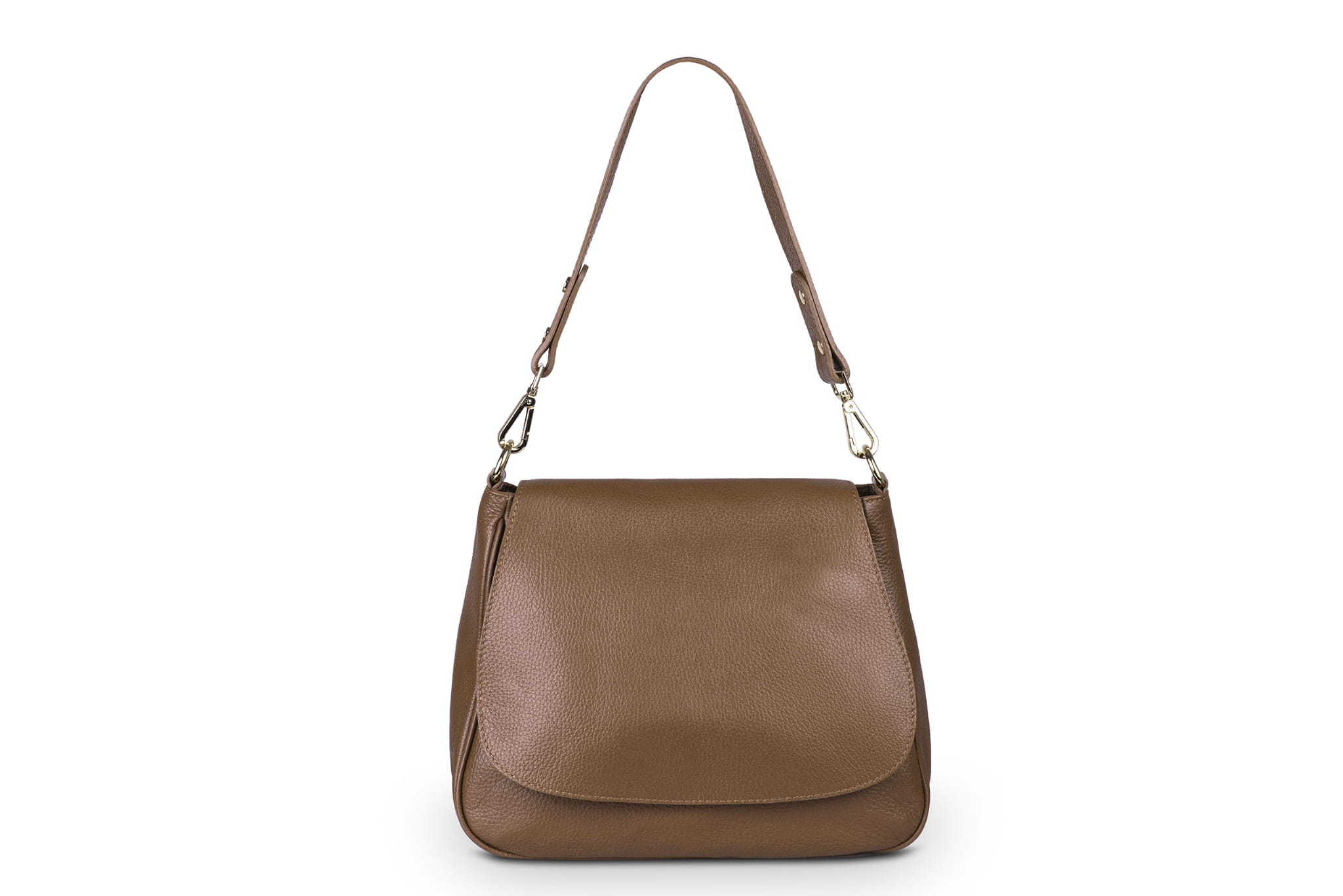 Kožená kabelka Vera Pelle Dritto Ruda