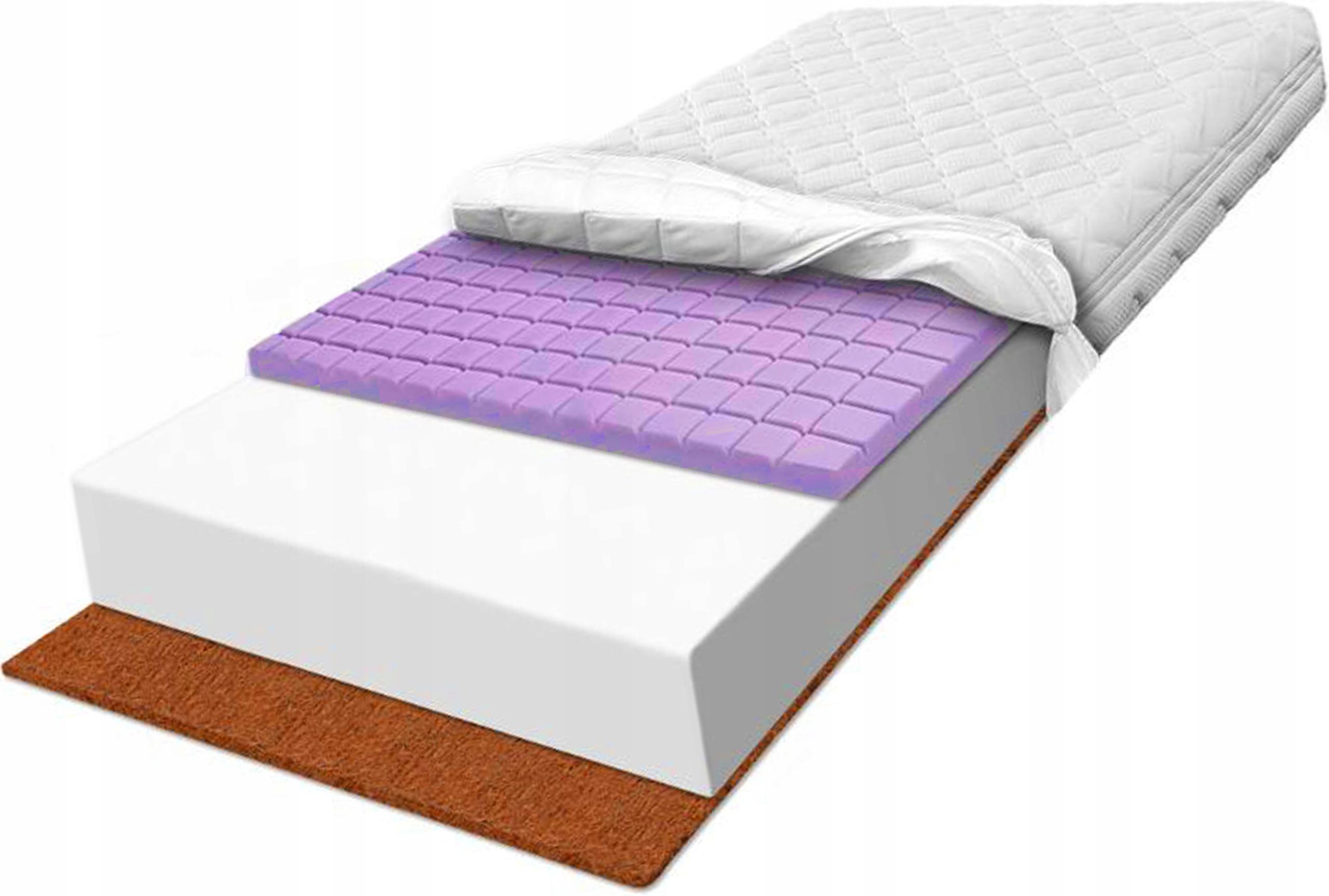 Materac piankowy 180x190 pianka kostka kokos 16cm kokosowy masujący H2