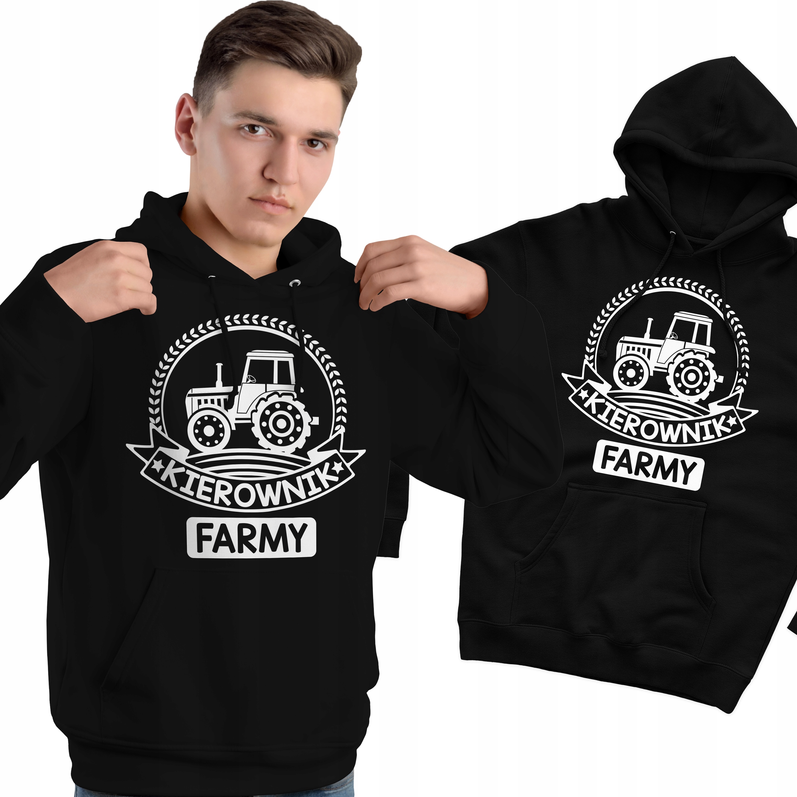 

Bluza Kaptur Dla Rolnika Kierownik Farmy roz L
