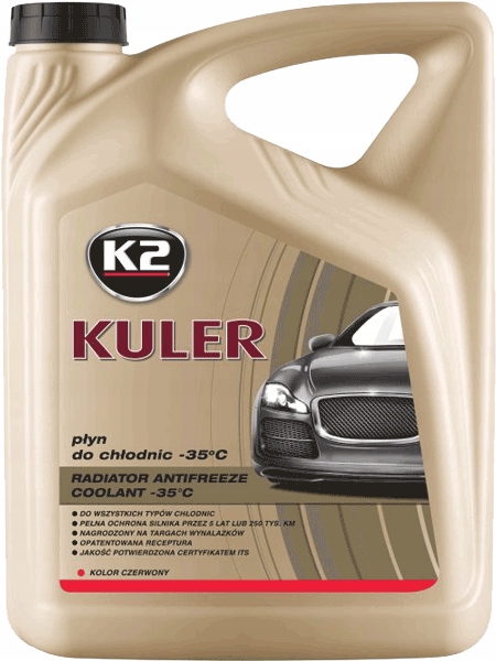 

K2 Kuler Czerwony Płyn do chłodnic -35 G12/G12+ 5L
