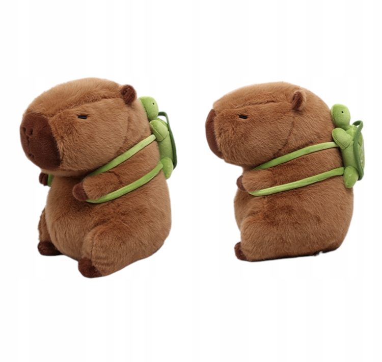 MASKOTKA KAPIBARA Z PLECAKIEM ŻÓŁWIKIEM PLUSZOWYM PLUSZAK Rodzaj inny