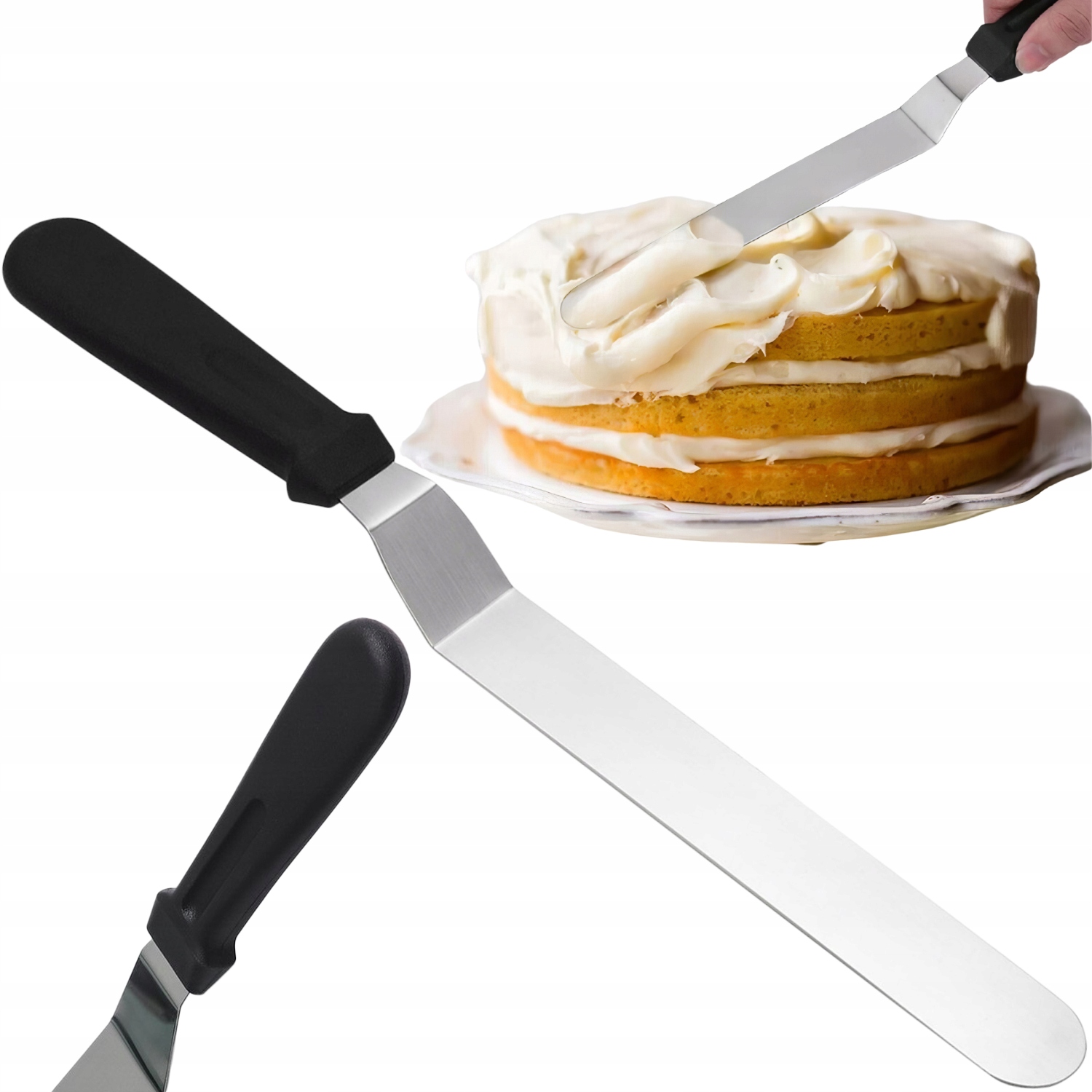 Lopatka Stěrka Nůž Na Moučníky Na Dortové Dorty A Pečivo Zdobička 32 CM