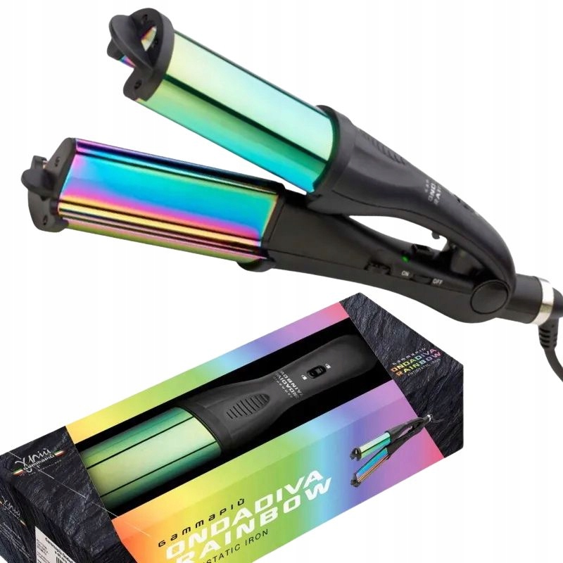 Kulma Na Vlasy Vlnovka 2V1 Gamma Piu Rainbow 2V1 45MM Dúhová