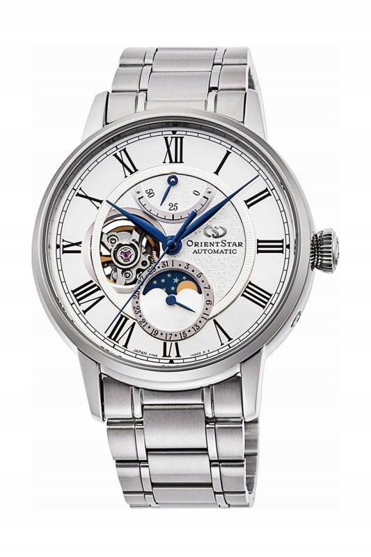 Mechanické hodinky Orient Star M45 s fázemi měsíce RE-AY0102S00B 41,0 mm 5ATM