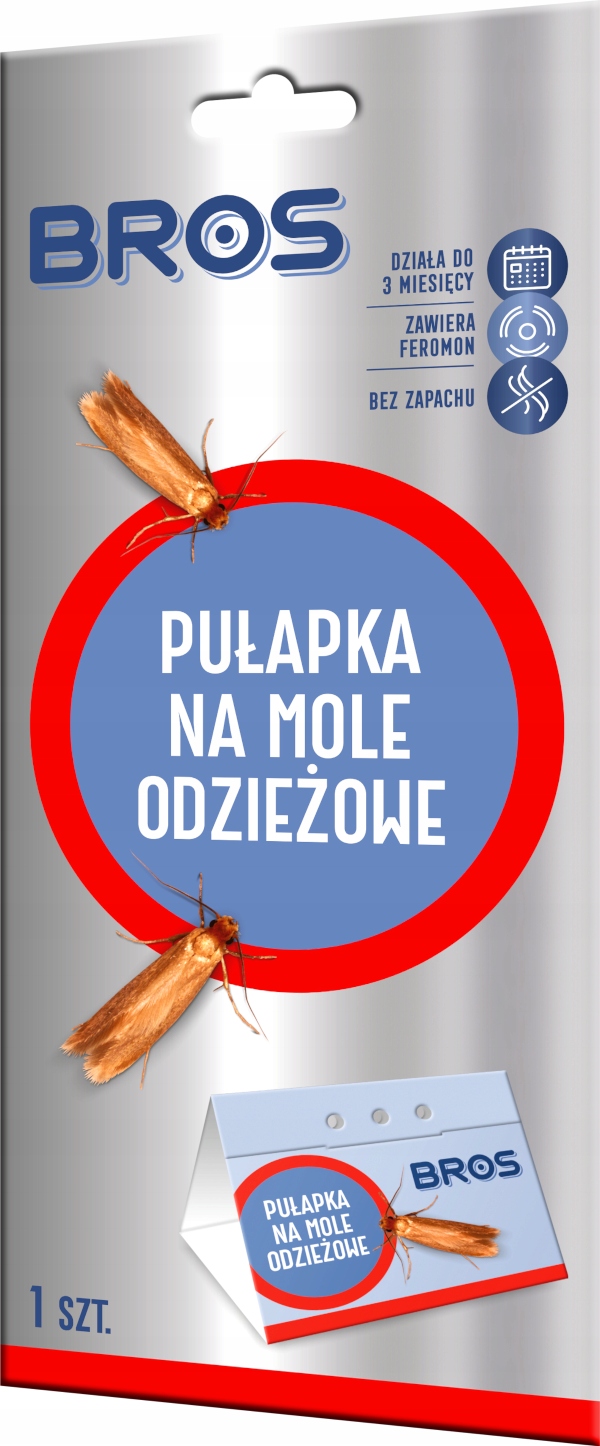 BROS PUŁAPKA FEROMONOWA NA MOLE ODZIEŻOWE!