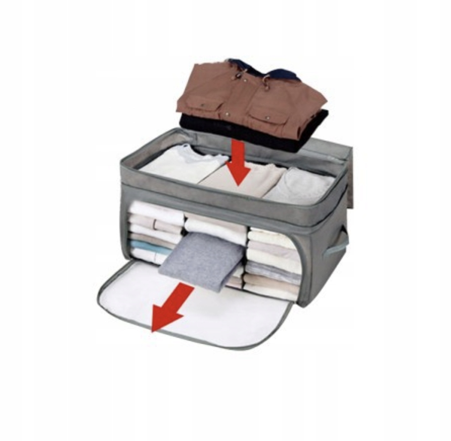 Torba organizer duży pokrowiec do przechowywania ubrań pościeli 55x35x32 Marka inna