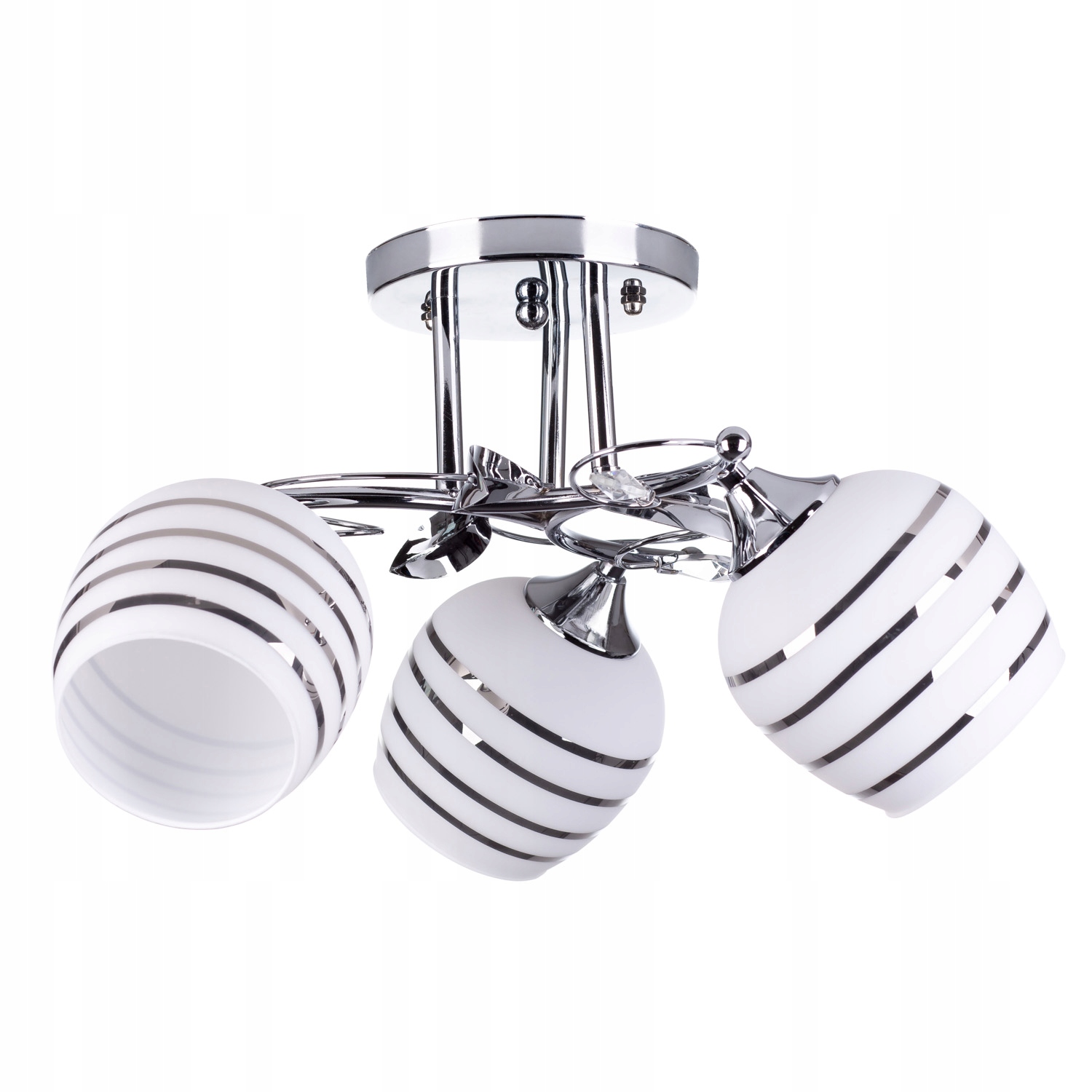 Lampa Wisząca Sufitowa Żyrandol Led Paola 3 plafon chrom