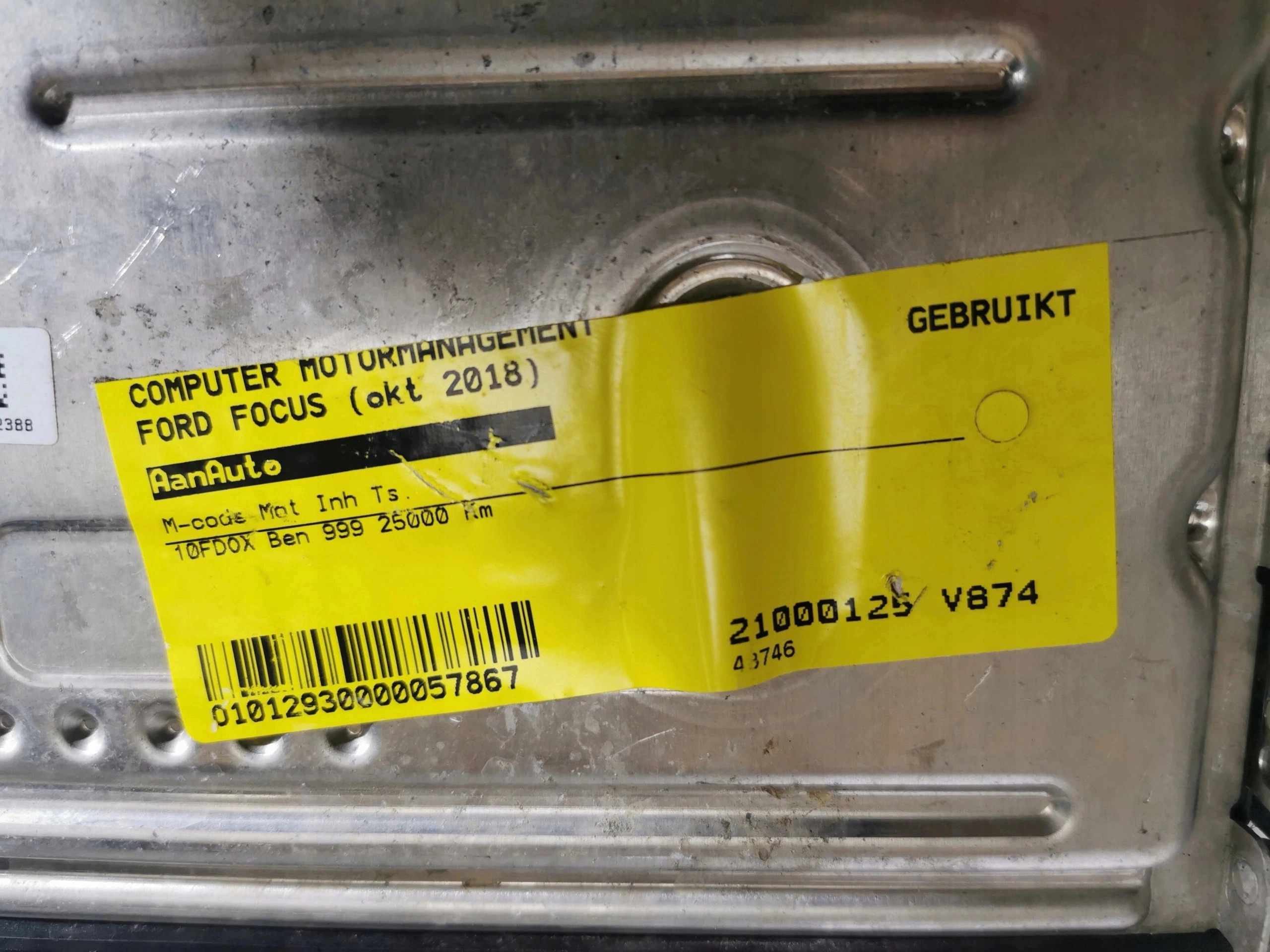 FORD FOCUS 1.0B 0261S20261 JX6A-12A650-BJA KOMPUTE