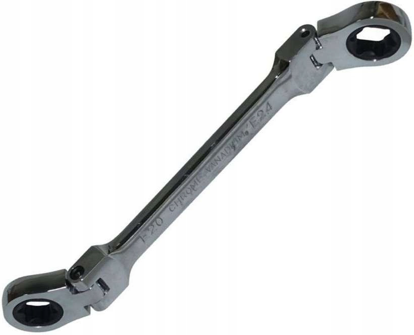 Klíč očkoplochý Torx E20xE24, s hříchem a kloubem