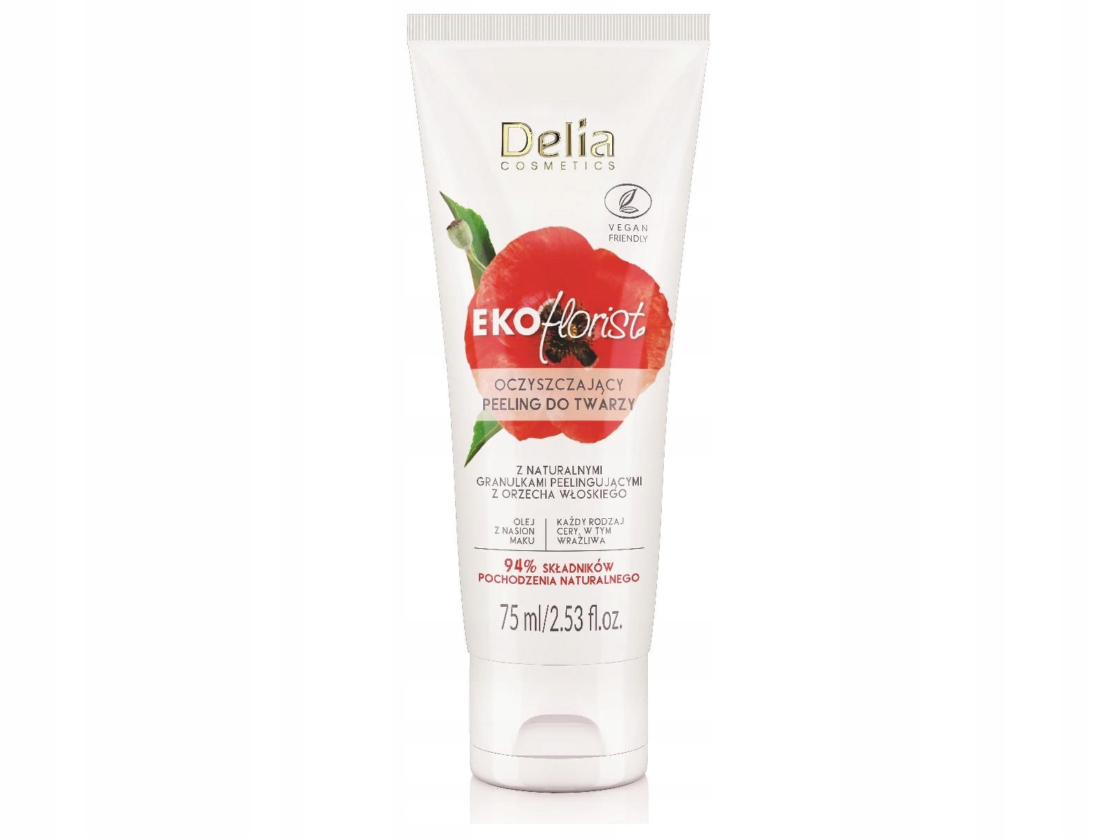 DELIA COSMETICS Eko Florist Oczyszczający peeling do twarzy Mak 75ml