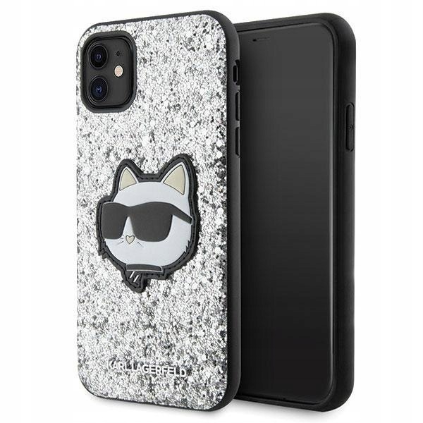 Karl Lagerfeld KLHCN61G2CPS iPhone 11 Xr 6.1" srebrny/silver hardcas