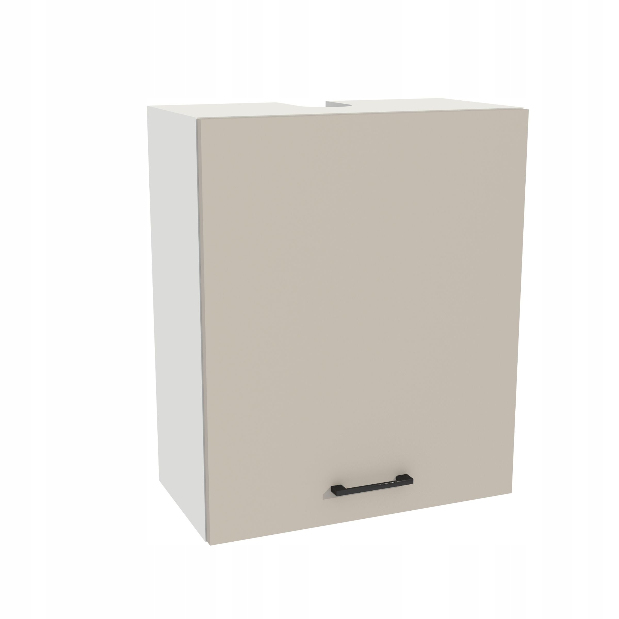 Horná kuchynská digestorová skrinka 60/72 Capri korpus Biela predná časť Kašmír Mat