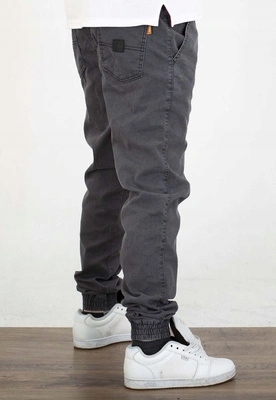 Kalhoty Elade Joggery Icon jeans tmavě šedé